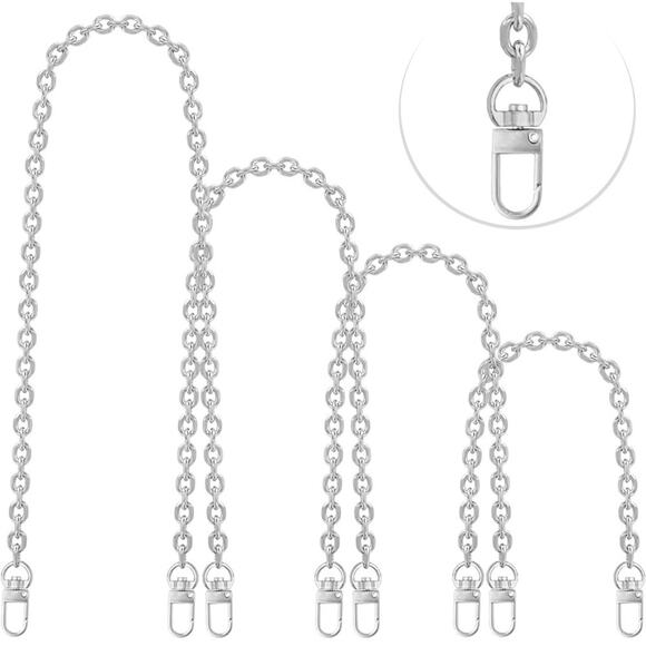 4-Piece Chain Strap Set for Handbags – Multi-Length Replacement Straps - Picture 4 of 6